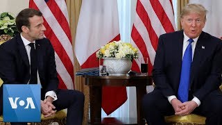 President Trump with France's Macron: "We Have a Minor Trade Dispute. I think We Can Work It Out"