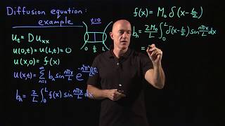 Diffusion equation (example) | Lecture 56 | Differential Equations for Engineers