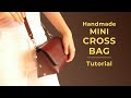 🔴pdf pattern + How to make a handmade leather crossbody bag? |Tutorial | part2 |