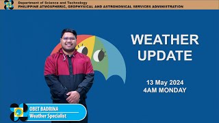 Public Weather Forecast issued at 4AM | May 13, 2024 - Monday