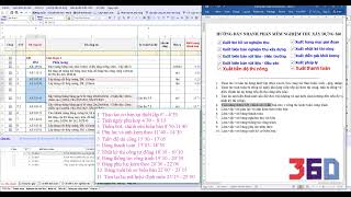 Hướng dẫn sử dụng sơ bộ các tính năng cơ bản của phần mềm nghiệm thu xây dựng 360 phiên bản 2022