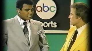 Muhammad Ali and Frank Gifford 6/9/78 (pre-fight)