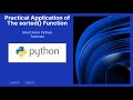 Python sorted() Function Tutorial | Sort Lists & Strings with Examples for Beginners