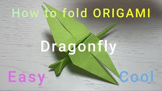 How to fold an Origami Dragonfly~Step by Step~ Tutorial