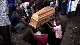 Uganda town buries victims of school attack