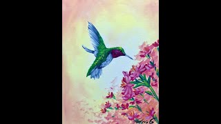 Hummingbird Painting Lesson with Victoria Gobel
