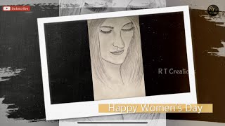 Happy Women's Day| How to draw|Pencil sketch art|March8 International Women's day|womens day Drawing