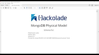 Hackolade Forward-Engineering