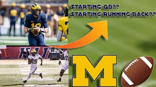 Taking a close look at Michigan's offensive depth chart!! Plus who will be the starting QB??