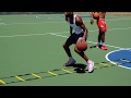 Ladder Drills While Using a Basketball