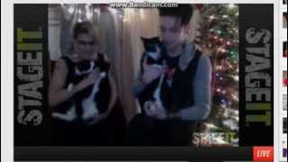 Juliet Simms and special guest Andy Biersack Christmas Eve Stageit show Part 3 of 4