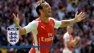 Cazorla goal - Arsenal v Man City 3-0 | Goals & Highlights