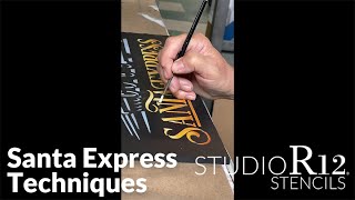 Santa Express Stencil Techniques: Snow Effect Detailing