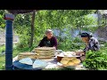 Grandma Cooks Delicious Kutab on Campfire Village Style | Village Life