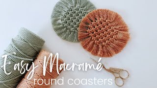 DIY | Round Coasters | Macramé Tutorial | Quick & Easy Holiday Market Makes