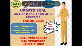 TERBARU!! SOAL ANALIS KEBIJAKAN AHLI PERTAMA