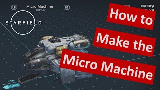 Starfield Ship Building Guide; Building Smallest Ship From Scratch; How to build ships; MicroMachine