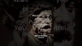PERCEPTION  - YOU ARE IN CONTROL   - STOIC QUOTES #marcusaurelius #shorts