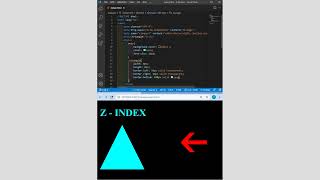 Triangle Drawing | Html , Css and VS Code short tutorial . #shorts