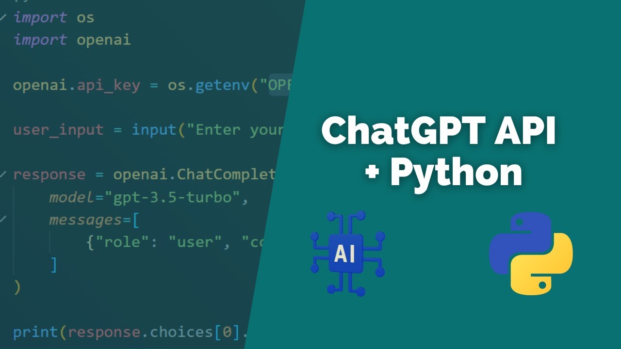Chatgpt Api Python Tutorial For Complete Beginners Youtube