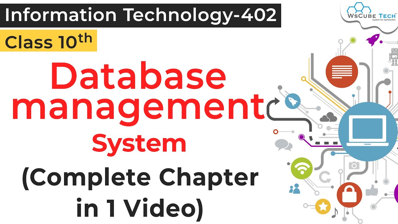 COMPLETE CHAPTER - Database Management System Class 10 IT | DBMS IT ...