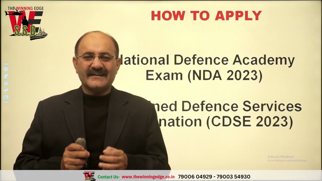 Online Form Filling | Step By Step Online Registration For NDA 2023 ...