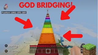 Minecraft 1000 IQ Plays (God Bridging)