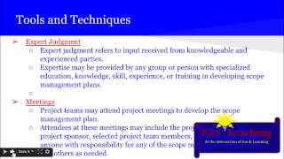 PMP® Exam Prep Online, PMP Tutorial 18 | Planning | PM Processes | Plan Scope Management