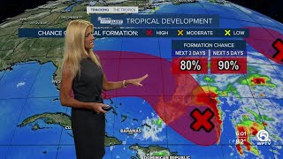 Tropical storm conditions possible in week ahead