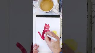 Watercolor Cats made easy... and then made better! Watch this, then watch the full realtime tutorial