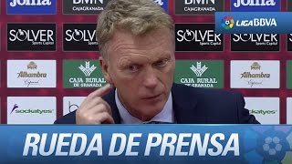 Rueda de prensa de David Moyes tras el Granada CF (0-3) Real Sociedad