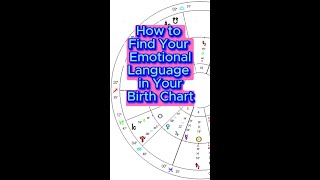 How to Find Your Emotional Language in Your Birth Chart #astrologyjane