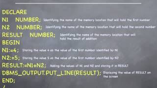 Oracle pl sql tutorial - Introduction to PL_SQL programming #1