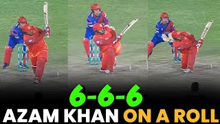 Azam Khan on a Roll | 6 - 6 - 6 | Islamabad United vs Karachi Kings | Match 19 | HBL PSL 8 | MI2A