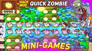 MINI-GAMES "Quick Zombie" - Plants vs Zombies Mod Hack /Unlimited Sun No Reload Unlimited Coin