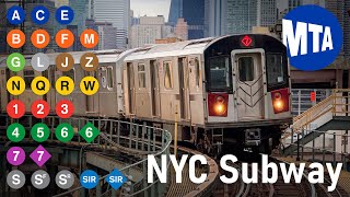 [4K] 🇺🇸 New York City Subway | All the Lines (V2)