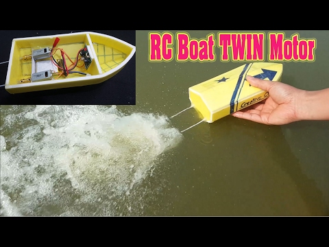 How To Make mini RC Boat Twin 180 Motor How To Make mini RC Boat Twin 180 Motor