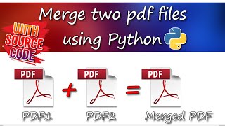 Merging of PDF files in Python with source code