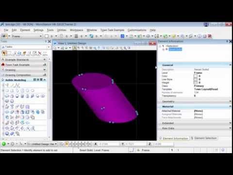 Create Solid From Section Elements In Microstation Youtube
