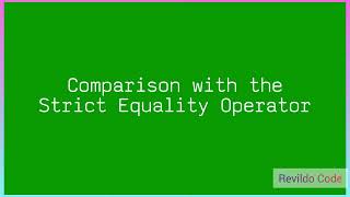 Comparison with the equality Operator in javascript |#javascript | #Revildo_code