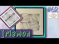 IRIEMON || Easy Zentangle ® Patterns || Day 62 || 100 Days of Zentangle 2020