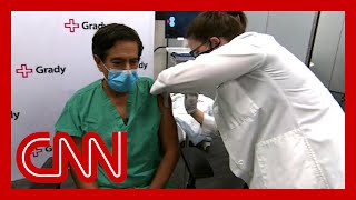 CNN's Dr. Sanjay Gupta receives the Covid-19 vaccine