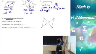 6.2 Geomety - Properties of Parallelograms