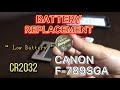 [ Low Battery ] Canon F-789SGA Battery Replacement