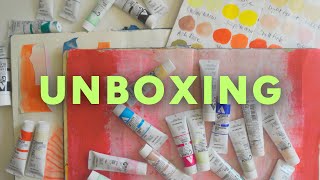 Holbein Acrylic Gouache – eBay Glücksfund oder Fehlkauf? Ausgepackt, geswatcht, dazugelernt