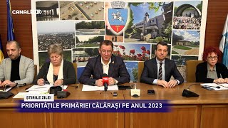 CANAL SUD / PRIORITĂŢILE PRIMĂRIEI CĂLĂRAŞI, PE ANUL 2023