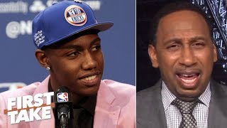 Stephen A. isn't sold on RJ Barrett being the face of the Knicks ... yet | First Take