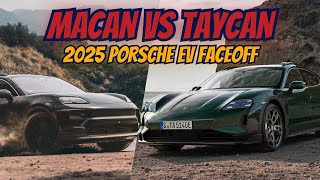 Comparing 2025 Porsche Macan vs 2025 Porsche Taycan: Range, Power, Battery and Efficiency !!!