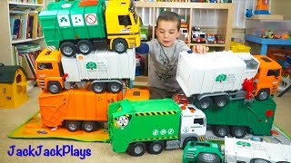 Garbage Truck Surprise Toy Unboxing! Fun Recycling Vehicle Collection for Kids! | JackJackPlays