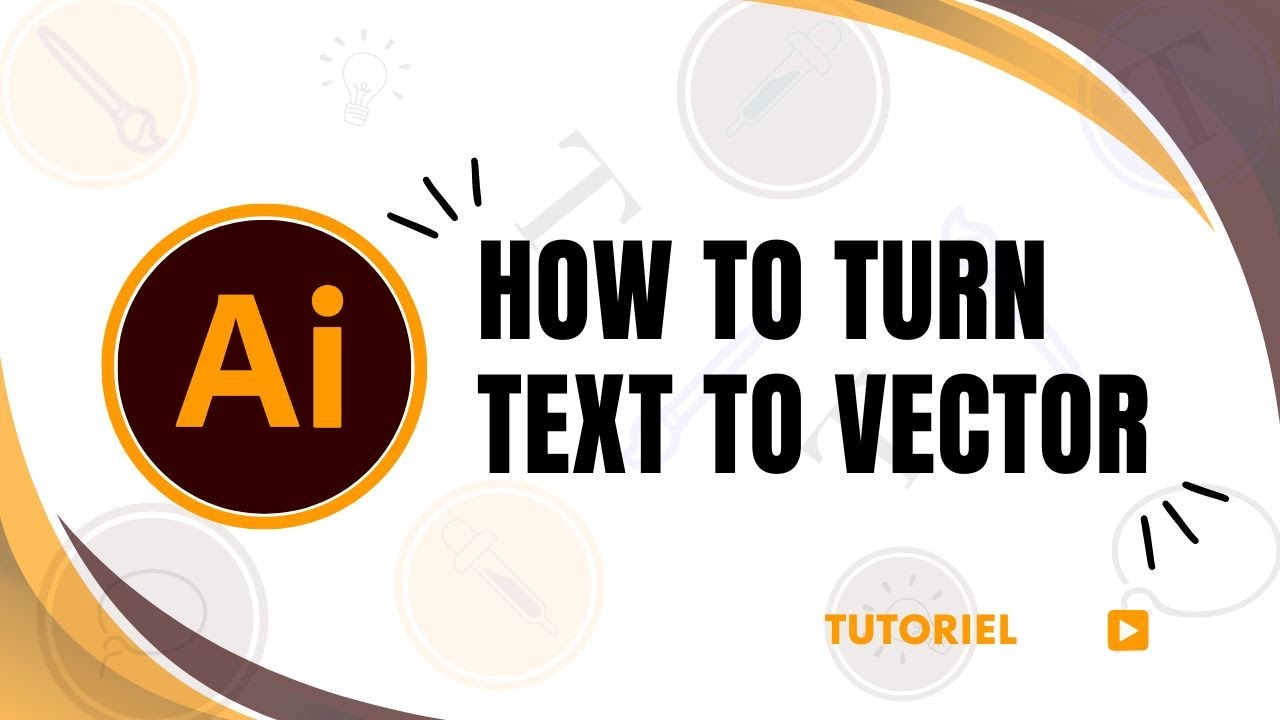 How To Convert Text To Vector In Illustrator Youtube